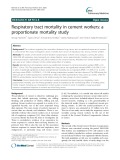 Respiratory tract mortality in cement workers: A proportionate mortality study