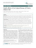 Health effects of the Federal Bureau of Prisons tobacco ban