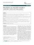 Beta-blocker use and COPD mortality: A systematic review and meta-analysis