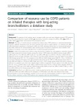 Comparison of resource use by COPD patients on inhaled therapies with long-acting bronchodilators: A database study