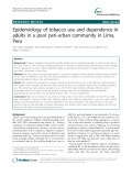 Epidemiology of tobacco use and dependence in adults in a poor peri-urban community in Lima, Peru