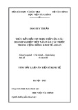 Tóm tắt luận án Tiến sĩ Kinh tế: Thúc đẩy đầu tư trực tiếp của các doanh nghiệp Việt Nam vào các nước trong cộng đồng kinh tế Asean