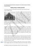 IELTS Academic Reading Sample 158 - Pulling string to build pyramids