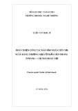 Luận văn Thạc sĩ Quản trị kinh doanh: Hoàn thiện công tác đào tạo nhân viên tại Ngân hàng thương mại cổ phần Tiên Phong (TPBank) - chi nhánh Hà Nội