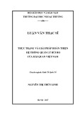 Luận văn Thạc sĩ Kinh tế: Thực trạng và giải pháp hoàn thiện hệ thống quản lý rủi ro của Hải quan Việt Nam