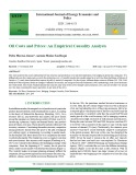 Oil costs and prices: An empirical causality analysis