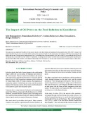 The impact of oil prices on the food inflation in Kazakhstan