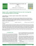 Impact of the adopted financial processes for carrying out green energy projects in Georgia