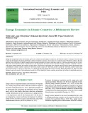 Energy economics in Islamic countries: A bibliometric review
