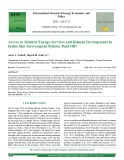 Access to modern energy services and human development in India: Has government policies paid off?