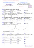 Đề kiểm tra giữa học kì 1 môn Toán lớp 12 năm học 2020-2021 – Trường THPT Lương Đắc Bằng (Mã đề 176)