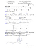 Đề thi thử tốt nghiệp THPT năm 2021 môn Toán lần 2 có đáp án - Trường THPT Kim Liên
