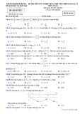 Đề thi thử tốt nghiệp THPT năm 2021 môn Toán lần 1 có đáp án - Sở GD&ĐT Bình Phước