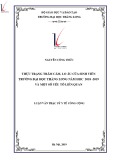 Tóm tắt luận văn Thạc sĩ Y tế công cộng: Thực trạng trầm cảm, lo âu của sinh viên trường Đại học Thăng Long năm học 2018-2019 và một số yếu tố liên quan