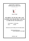 Tóm tắt luận văn Thạc sĩ Y tế công cộng: Bảo hiểm y tế chi trả cho ca đẻ tại Bệnh viện Thanh Nhàn năm 2016 và một số yếu tố liên quan