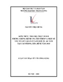 Tóm tắt luận văn Thạc sĩ Y tế công cộng: Kiến thức, thái độ, thực hành phòng chống bệnh ung thư phổi và một số yếu tố liên quan ở nam giới 20-60 tuổi tại Cao Phong, Hòa Bình năm 2018