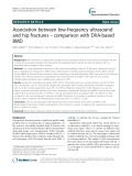 Association between low-frequency ultrasound and hip fractures − comparison with DXA-based BMD