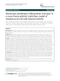 Etanercept ameliorates inflammation and pain in a novel mono-arthritic multi-flare model of streptococcal cell wall induced arthritis