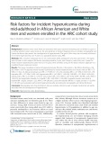 Risk factors for incident hyperuricemia during mid-adulthood in African American and White men and women enrolled in the ARIC cohort study
