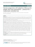 Exercise programme with telephone follow-up for people with hand osteoarthritis – protocol for a randomised controlled trial
