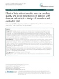 Effect of intermittent aerobic exercise on sleep quality and sleep disturbances in patients with rheumatoid arthritis – design of a randomized controlled trial
