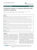 Unexpected angular or rotational deformity after corrective osteotomy