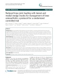 Reduced knee joint loading with lateral and medial wedge insoles for management of knee osteoarthritis: A protocol for a randomized controlled trial