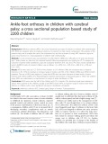 Ankle-foot orthoses in children with cerebral palsy: A cross sectional population based study of 2200 children