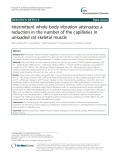 Intermittent whole-body vibration attenuates a reduction in the number of the capillaries in unloaded rat skeletal muscle