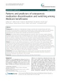 Patterns and predictors of osteoporosis medication discontinuation and switching among Medicare beneficiaries