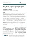 Effect of nano-hydroxyapatite coating on the osteoinductivity of porous biphasic calcium phosphate ceramics