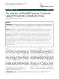 The reliability of WorkWell Systems Functional Capacity Evaluation: A systematic review