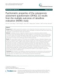 Psychometric properties of the osteoporosis assessment questionnaire (OPAQ) 2.0: Results from the multiple outcomes of raloxifene evaluation (MORE) study