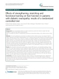 Effects of strengthening, stretching and functional training on foot function in patients with diabetic neuropathy: Results of a randomized controlled trial