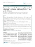 Comparative analysis of sodium coupled vitamin C transporter 2 in human osteoarthritis grade 1 and grade 3 tissues