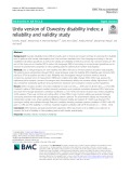 Urdu version of Oswestry disability index; a reliability and validity study