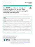 Low BASDAI score alone is not a good predictor of anti-tumor necrosis factor treatment efficacy in ankylosing spondylitis: A retrospective cohort study