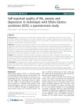 Self-reported quality of life, anxiety and depression in individuals with Ehlers-Danlos syndrome (EDS): A questionnaire study