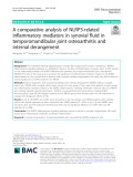 A comparative analysis of NLRP3-related inflammatory mediators in synovial fluid in temporomandibular joint osteoarthritis and internal derangement