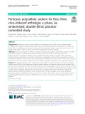 Pentosan polysulfate sodium for Ross River virus-induced arthralgia: A phase 2a, randomized, double-blind, placebocontrolled study