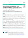 Differences between proximal bone remodeling in femoral revisions for aseptic loosening and periprosthetic fractures using the Wagner SL stem