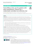 Task shifting in the care for patients with hand osteoarthritis: Protocol for a randomized controlled non-inferiority trial