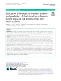 Evaluation of changes in shoulder balance and prediction of final shoulder imbalance during growing-rod treatment for earlyonset scoliosis