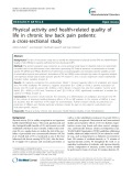Physical activity and health-related quality of life in chronic low back pain patients: A cross-sectional study