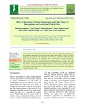 Effect of integrated nutrient management and foliar spray of bioregulators on growth and yield of okra