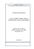 Tóm tắt Luận văn Thạc sĩ Quản lý văn hóa: Quản lý lễ hội Tây Thiên, thị trấn Đại Đình, huyện Tam Đảo, tỉnh Vĩnh Phúc