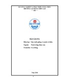 Bài giảng Sản xuất giống và nuôi cá biển (Ngành Nuôi trồng thủy sản - Trình độ Cao đẳng) - CĐ Thủy Sản