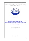 Luận văn Thạc sĩ Quản lý kinh tế: Giải pháp nâng cao chất lượng đội ngũ cán bộ công chức của Ủy ban nhân dân Thành phố Bắc Kạn