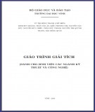 Giáo trình Giải tích (Dành cho sinh viên các ngành kỹ thuật và công nghệ): Phần 2 - Trường Đại học Vinh