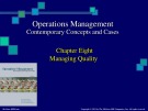 Lecture Introduction to operations management - Chapter 8: Managing quality